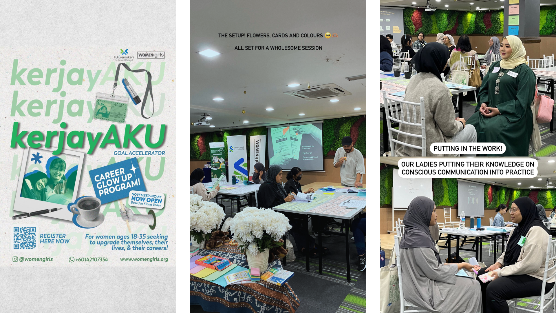 "Self-Awareness for Resilience" module presented for KerjayAKU: Goal Accelerator a Career Glow Up Program (Sep 2024)